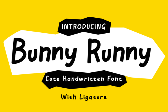 Bunny Runny: A Handwritten Font for Creative Crafters