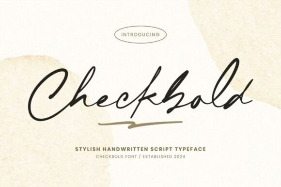 Checkbold: A Modern Script Font for Web Design