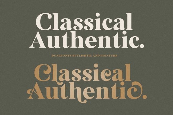 Classical Authentic: A Serif Font That Elevates Branding