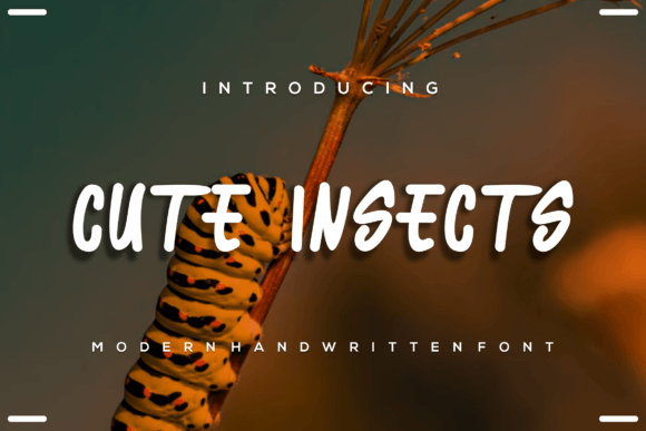 Cute Insects: A Font That Adds Charm to Your Digital Design