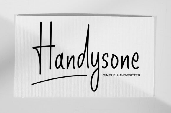 Handysone: A Delightful Script Font for Editorial Design