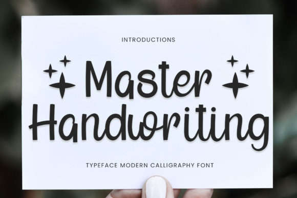 Master Handwriting: A Font That Elevates Your Brand