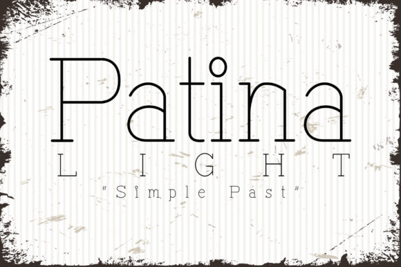 Patina Light: A Font That Adds Warmth to Your Craft