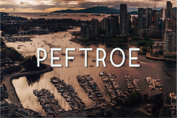 Peftroe: A Minimal Sans Serif Font for Modern Web Design