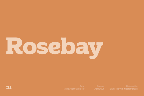 Rosebay: A Bold Slab Serif for Branding with Character