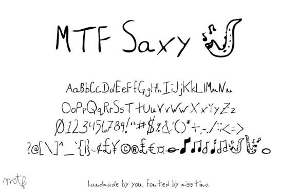 Saxy: A Font That Speaks with Passion