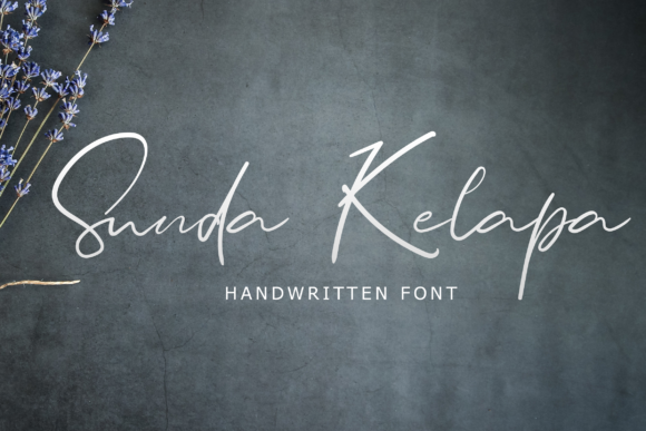 Sunda Kelapa: A Script Font for Elegant Craft Projects