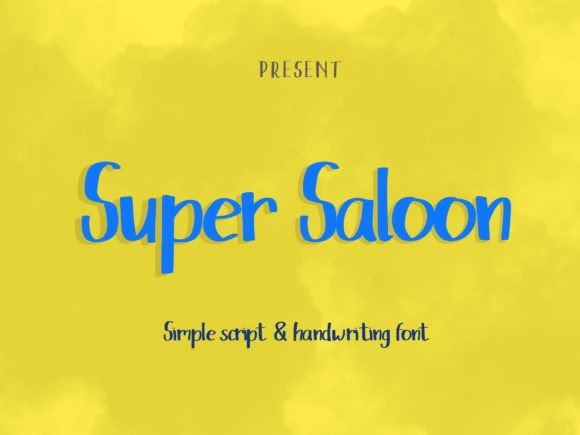 Super Saloon: A Script Font for Creative Crafters and Product Makers