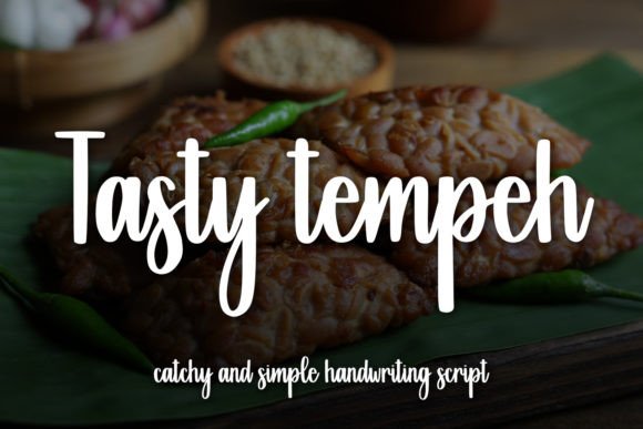 Tasty Tempeh: A Script Font for Creative Crafters