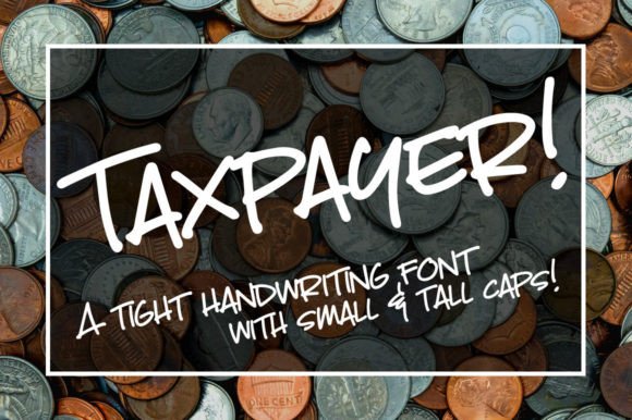 Taxpayer Font: A Timeless Script for Handmade Creations