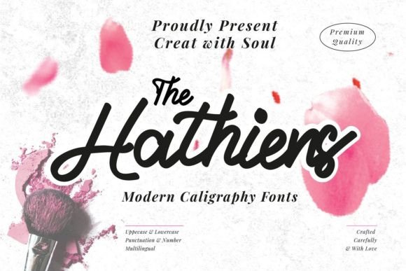 The Hathiens: A Script Font for Creative Branding
