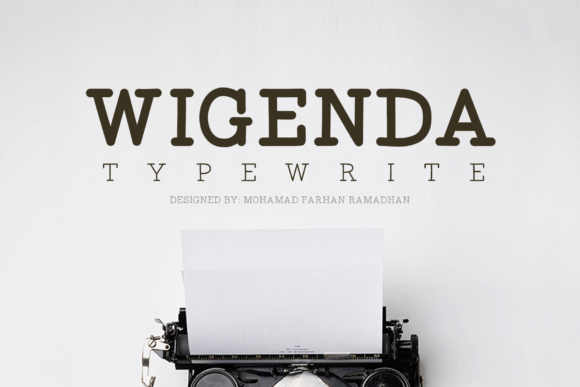 Wigenda Typewrite: A Font That Elevates Your Brand